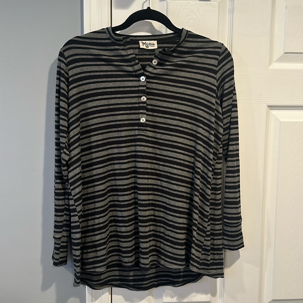 Show me your mumu striped long sleeve tee